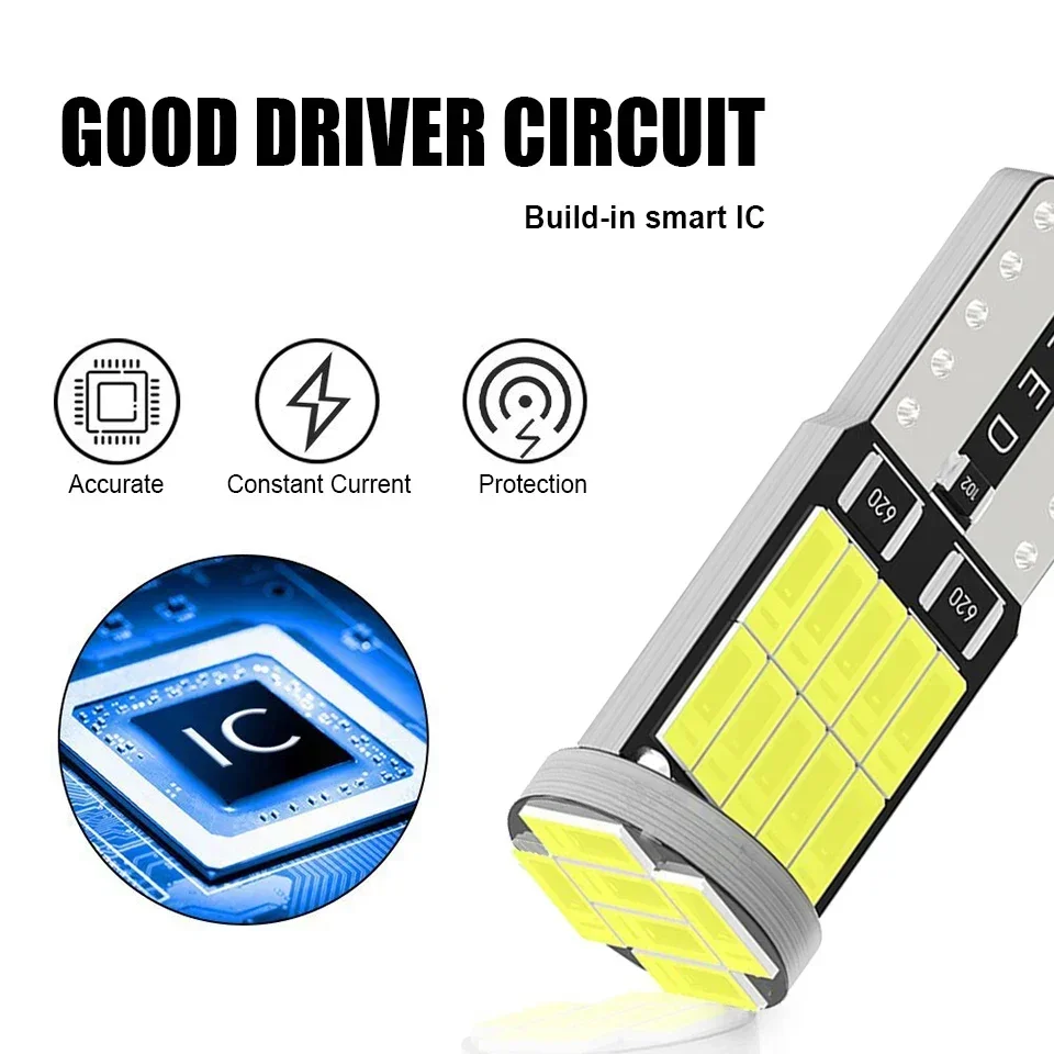 2 pièces haute luminosité T10 W5W Led voiture lumière 26smd 4014 Smd lampe ampoule Automobile accessoires plaque d'immatriculation livraison directe pris en charge
