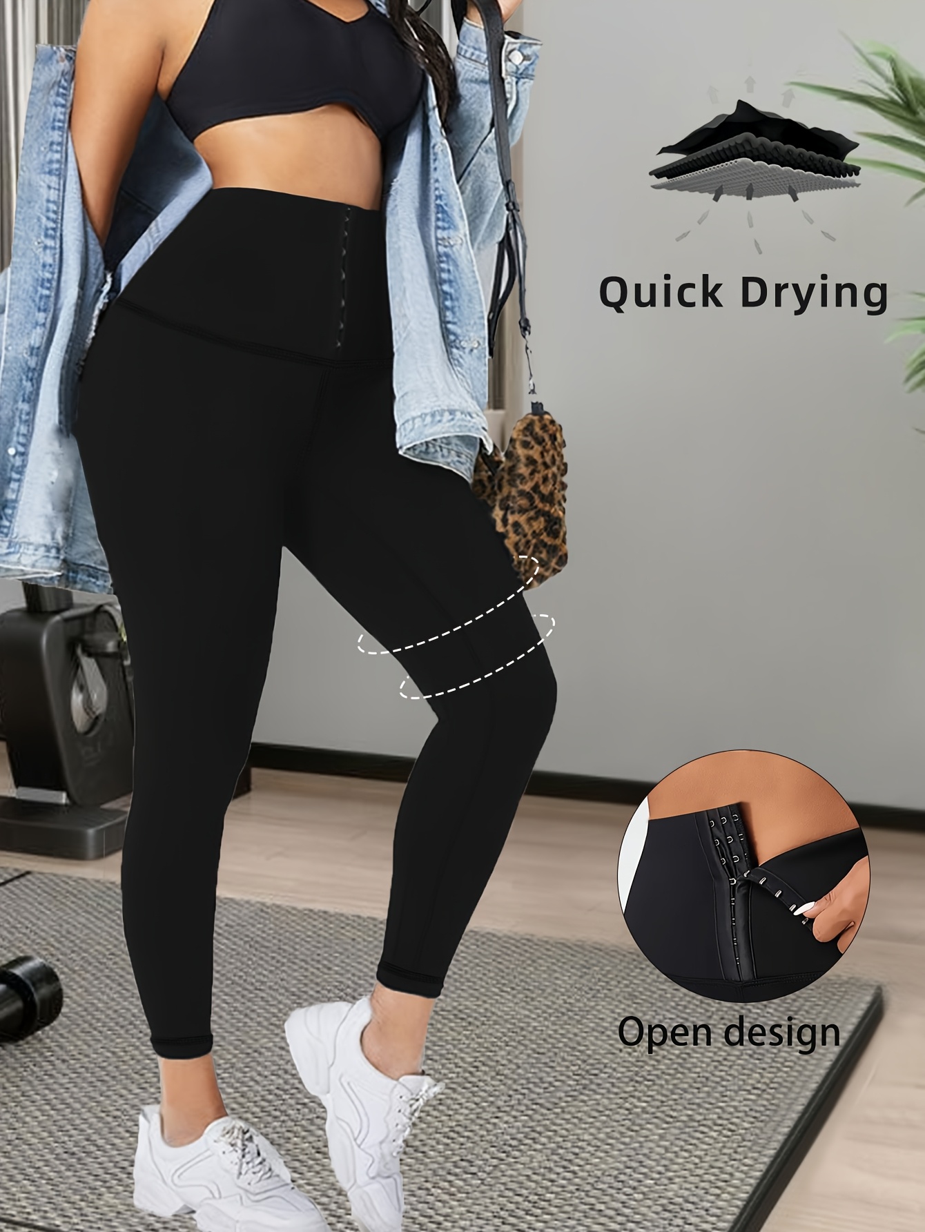 Damen-Leggings mit hoher Taille, formend, mit einer Taille, der die Taille und einer Taille und die Hüfte anhebt, das das Korsett