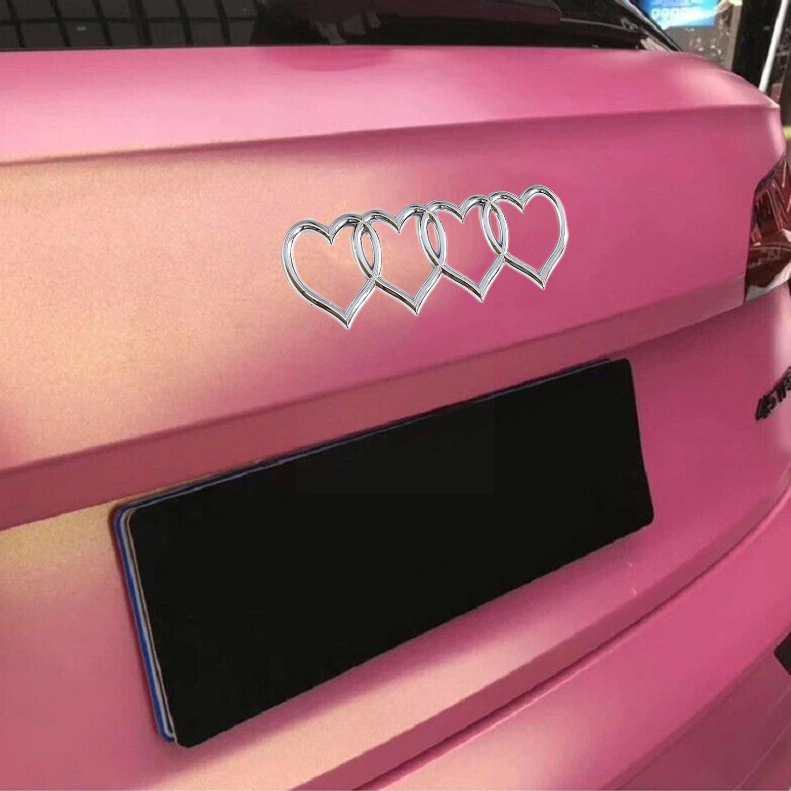 Nueva pegatina de coche con Logo de corazón de amor, etiqueta trasera para maletero, insignia, emblema, calcomanía para Audi, accesorios de repuesto para coche V4M3