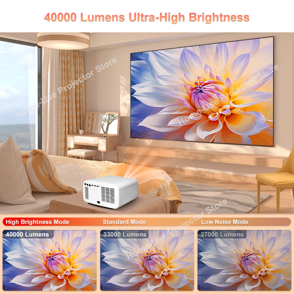 FlixTone D9W Ultra 3000 ANSI Full HD 1080P Projetor para filmes Android WiFi 6 Projetor de feixe de home theater para vídeo ao ar livre projetores no brasil