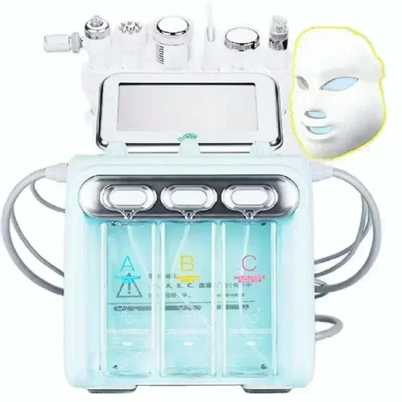 7 en 1 H2O2 agua oxígeno Jet Peel Hydro belleza limpieza de la piel máquina hidrofacial máquina Facial agua Aqua Peeling para uso doméstico