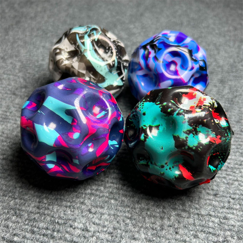 Lunar Cave Ball Super Elastic Ball Leisure Stress Relieving High Elastic Foam Ball Sports Interactive Porous Jumping Ball
