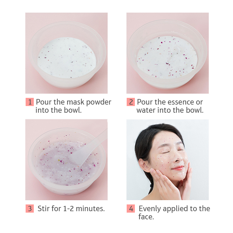 Salone idratante SPA Morbido Hydro Jelly Mask Polvere Viso Cura della pelle Sbiancamento Rose Collagene Peel Off Gomma fai da te Maschera per il viso Jellymask