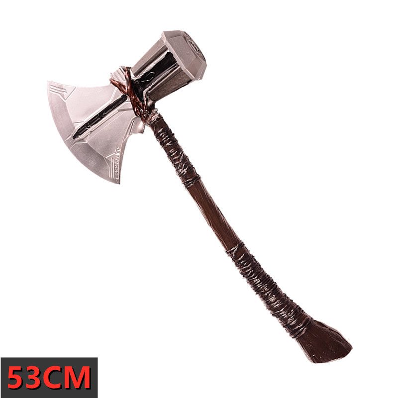 Arma de espuma de super-herói thor, martelo, escudo de metal, modelo de filme com cinto, martelo, adereços de cosplay de halloween, fantasia, adulto, presente para crianças