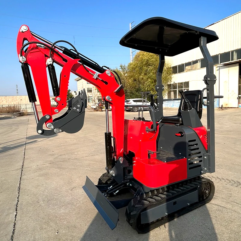 Customized Factory direct sales 1.0 ton crawler hydraulic excavator easy to operate garden machinery