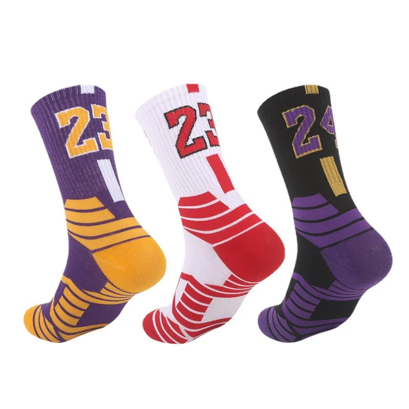 Calcetines de baloncesto deportivos profesionales Super Star, superventas, calcetines con parte inferior de toalla, calcetines deportivos gruesos Elite para correr y ciclismo