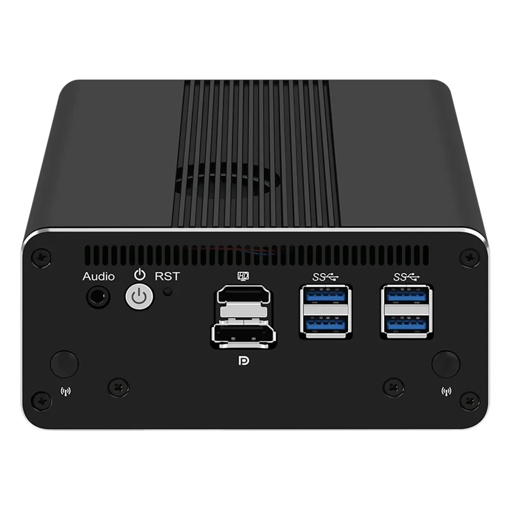 Urządzenie Micro Firewall, Mini PC, VPN, Router PC, Intel i5 1250P 1235U 1215U 8505 AES-NI, 4 x 2.5GbE I226-V, Konsola, 2*HDMI DP