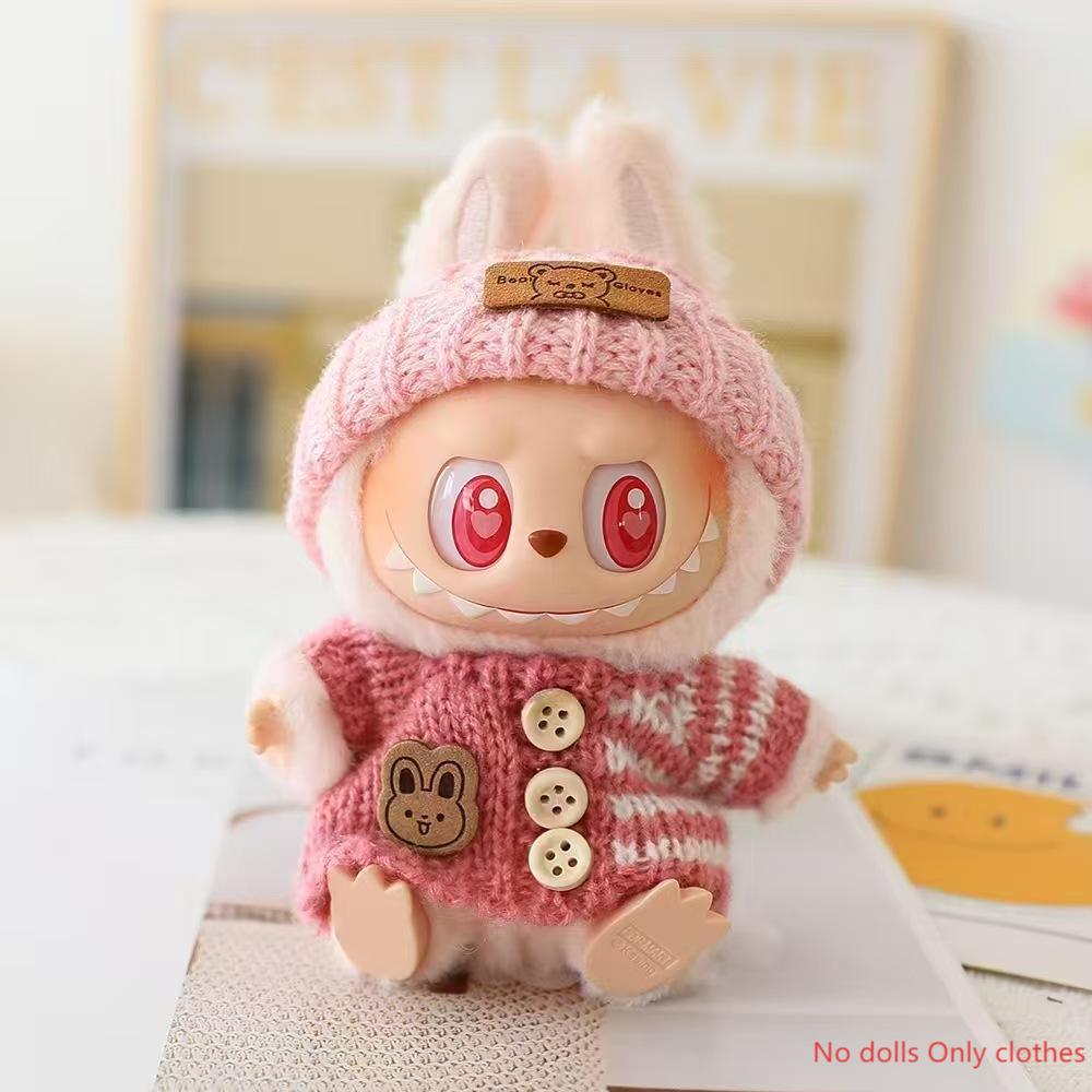 Одежда для лабу 15-17 см, одежда для сидения, милый свитер, шляпа, аксессуары, модные аксессуары для кукол, без кукол