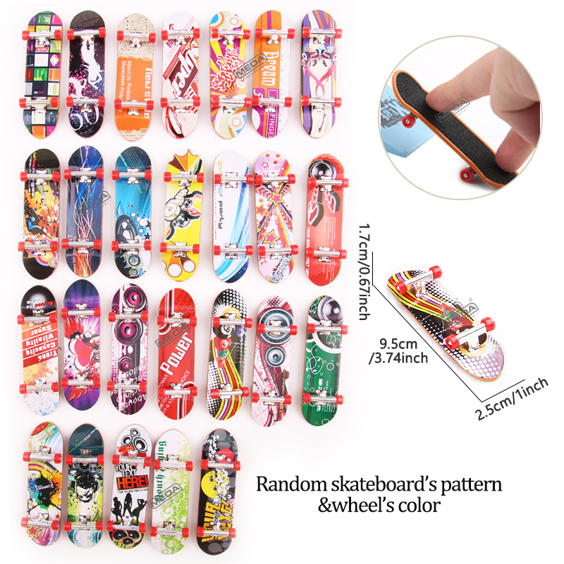 Kunststoff Griffbrett Spielzeug mit Roller Roller Skating Schuhe Werkzeuge Holz Skateboard Plattform Finger Skteboard Kits für Kinder