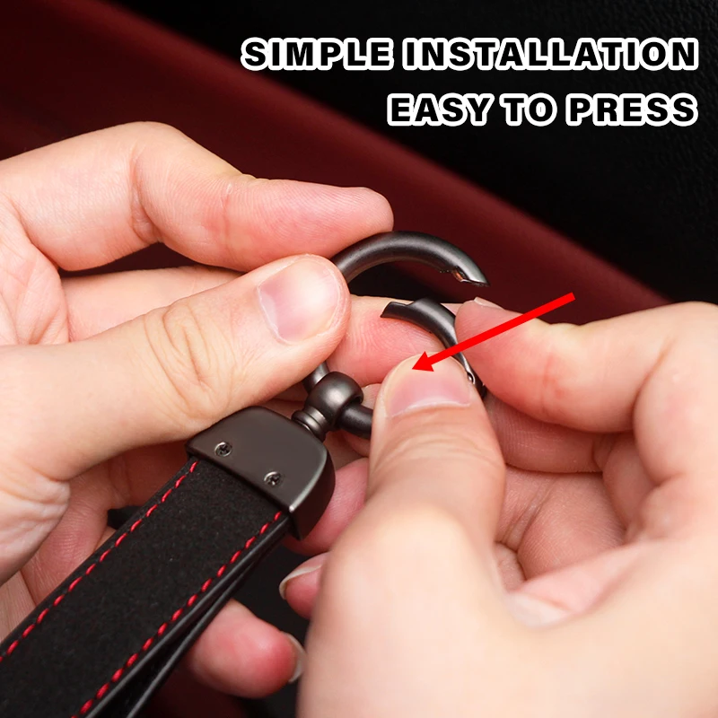 LLavero de coche con hebilla de Metal de piel adecuado para Audi A3 A4 B5 B6 B8 A3 8P 8V 8L A5 A6 C6 C5 A1 A7 A8 Q2 Q3 TT accesorios interiores