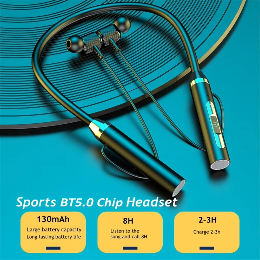 Bluetooth 5.0 Neckband Earphones TWS Wireless Headphones 9D HiFi Stereo Sports Headsets Waterproof Magnetic Earbuds for Xiam