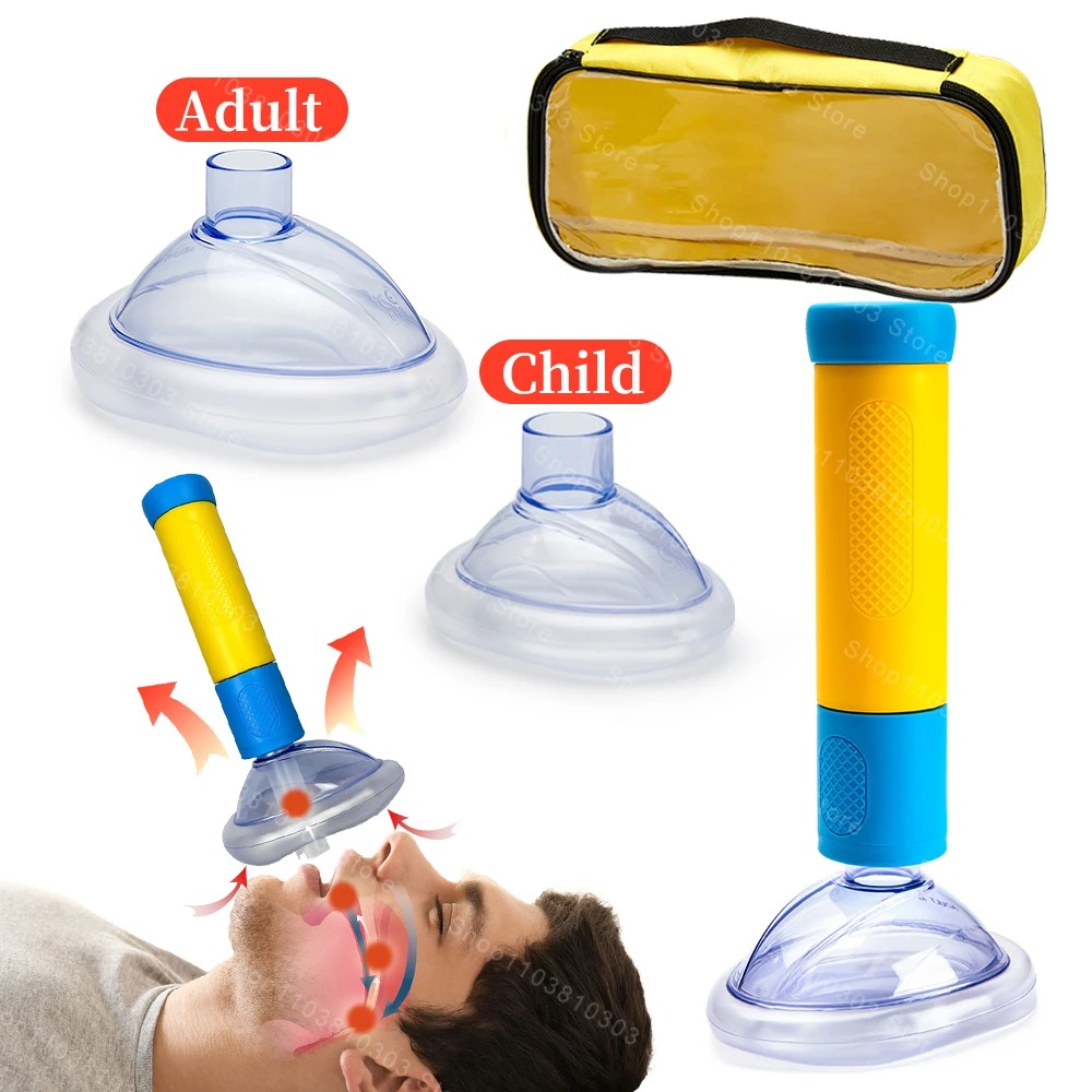 Dispositivo portátil antiasfixia para adultos y niños, dispositivo de succión para salvar vidas, máscara de entrenamiento RCP, botiquín de primeros auxilios, rescate en casa