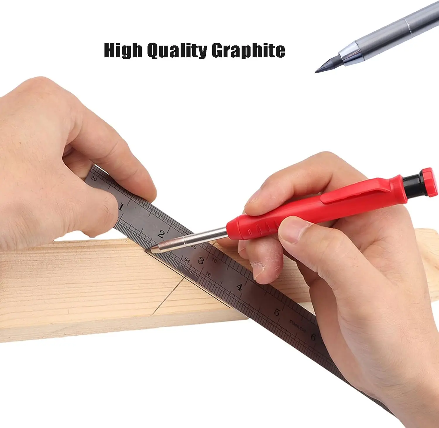 36 Uds. Recambios de plomo de lápiz de 2,8mm para lápiz de carpintero, lápices de marca, reemplazos de lápiz de construcción de Agujero profundo, cables de lápiz de estudio