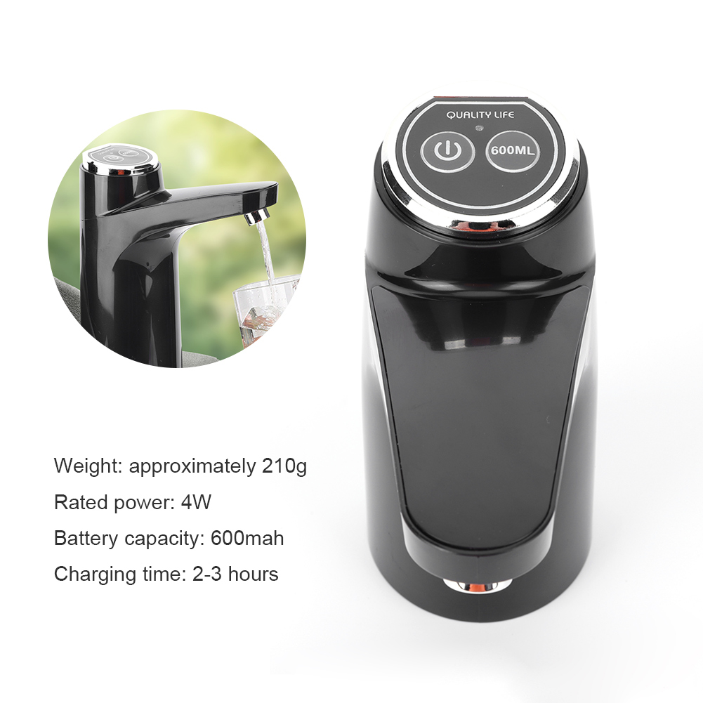 Distributeur d'eau Portable, pompe à eau électrique, interrupteur à une touche, dispositif de pompage d'eau sans fil pour réservoir d'eau de Camping