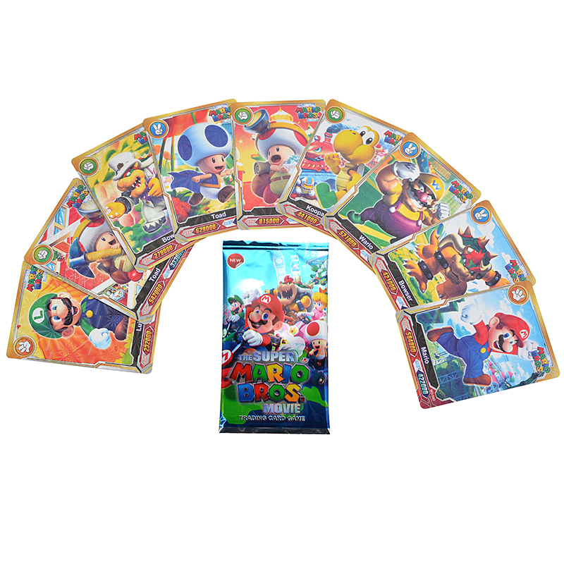 Super Mario Bros. Luigi Kröte DK Prinzessin Peach Bowser Wario Spiel Battle Sammelkarten Spielzeug für Kindergeburtstagsgeschenk