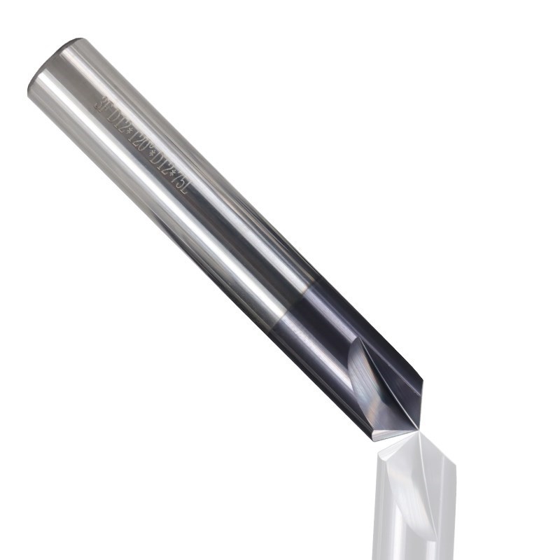 Fresa per smusso 60 90 120 gradi fresa per smussatura in metallo duro bordi per sbavatura V Grove Router Bit 3 flauti fresa CNC