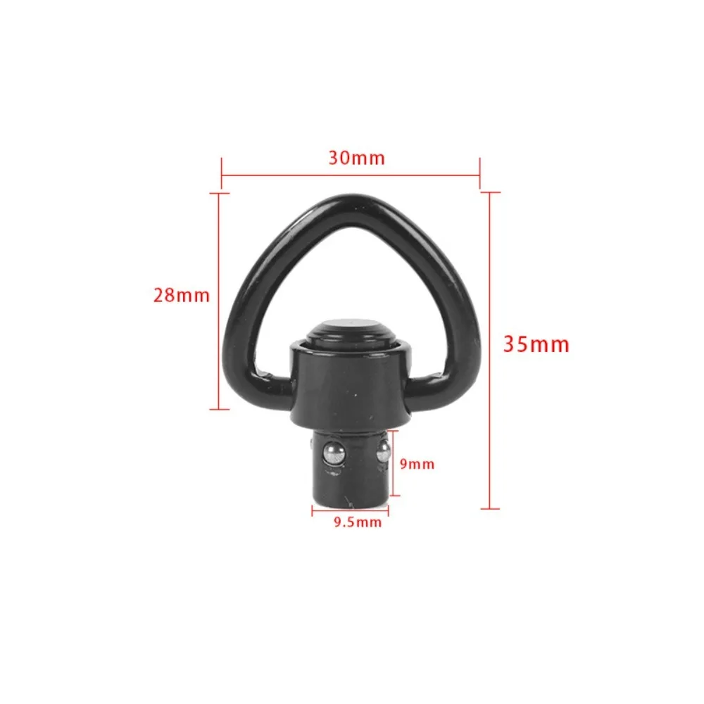 QD M-LOK Adattatore girevole per imbracatura Montaggio su guida Fibbia per imbracatura Cinghia in metallo Cinghia ad anello Montaggio su guida Pulsante in acciaio