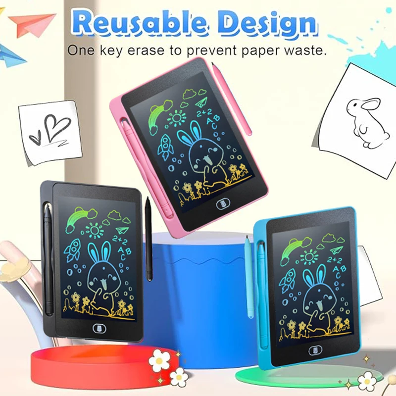 Tableta de escritura LCD de 6,5/8,5 pulgadas, tablero de dibujo, juguetes para niños para cumpleaños, Acción de Gracias, Halloween, Pascua, regalos de navidad