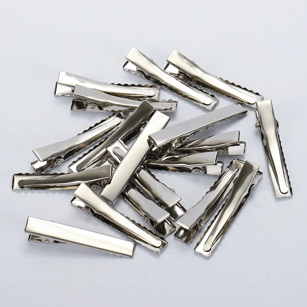 50 pçs de alta qualidade metal grampos de cabelo jacaré acessórios para diy jóias grampos de cabelo barrette ornamento feminino ferramenta estilo cabelo
