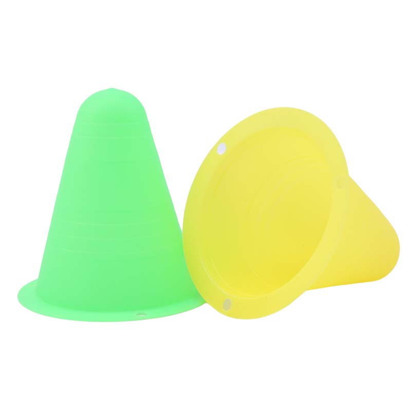 10 ชิ้น/เซ็ตสเก็ต MARKER การฝึกอบรมแผนที่ Cones Roller ฟุตบอลฟุตบอลรักบี้ Soft Tower สเก็ตอุปสรรค Roller Skate Pile อุปกรณ์