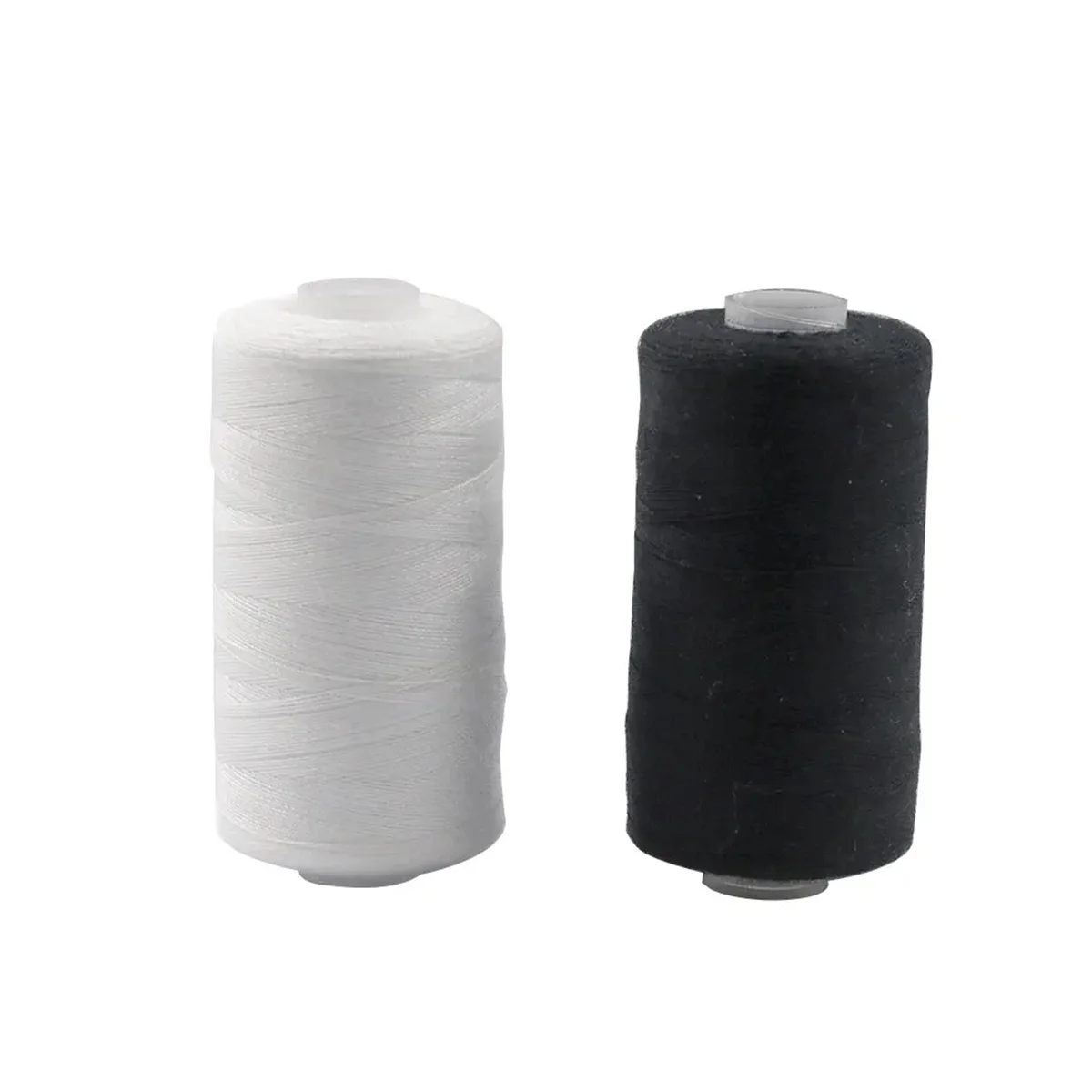 2 ชิ้นด้ายเย็บผ้าด้ายเย็บผ้าด้ายโพลีเอสเตอร์ชุดเย็บด้ายเย็บ Spools โพลีเอสเตอร์ DIY เย็บสําหรับมือเครื่อง 500 เมตร