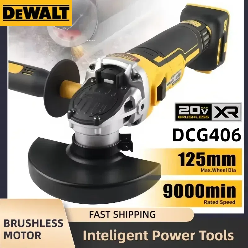 DeWALT DCG406-20V intelligent power tool high-performance brushless cordless angle grinder for cutting and polishing Power Tool