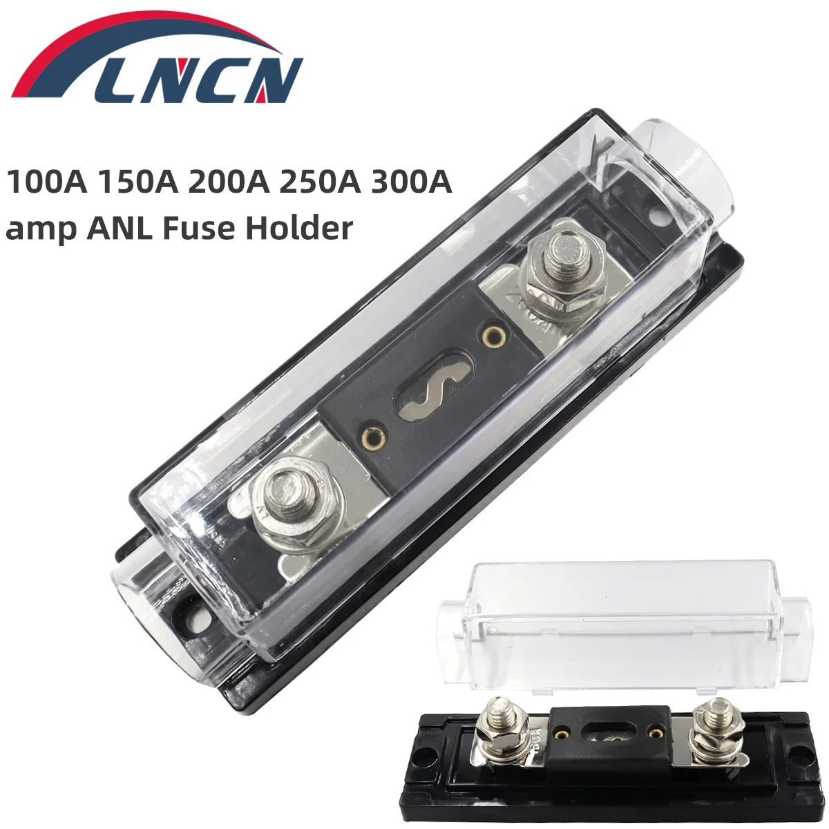 ANL カーオーディオヒューズ電源ヒューズホルダー 100A/150A/200A/250A/300A インラインヒューズ 0/2/4/8 ゲージ AWG ボルトオンヒューズ