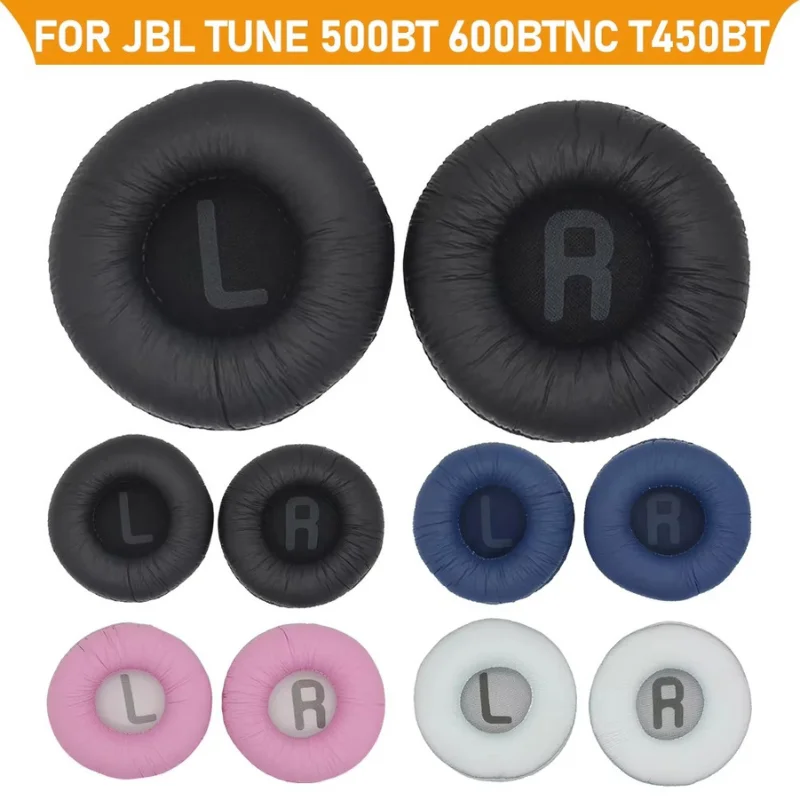 1 Para Miękkich Nauszników do Słuchawek JBL Tune 500BT T450BT T600, Piankowe Poduszki Nauszne ze Skóry Proteinowej, Wymienne Nakładki