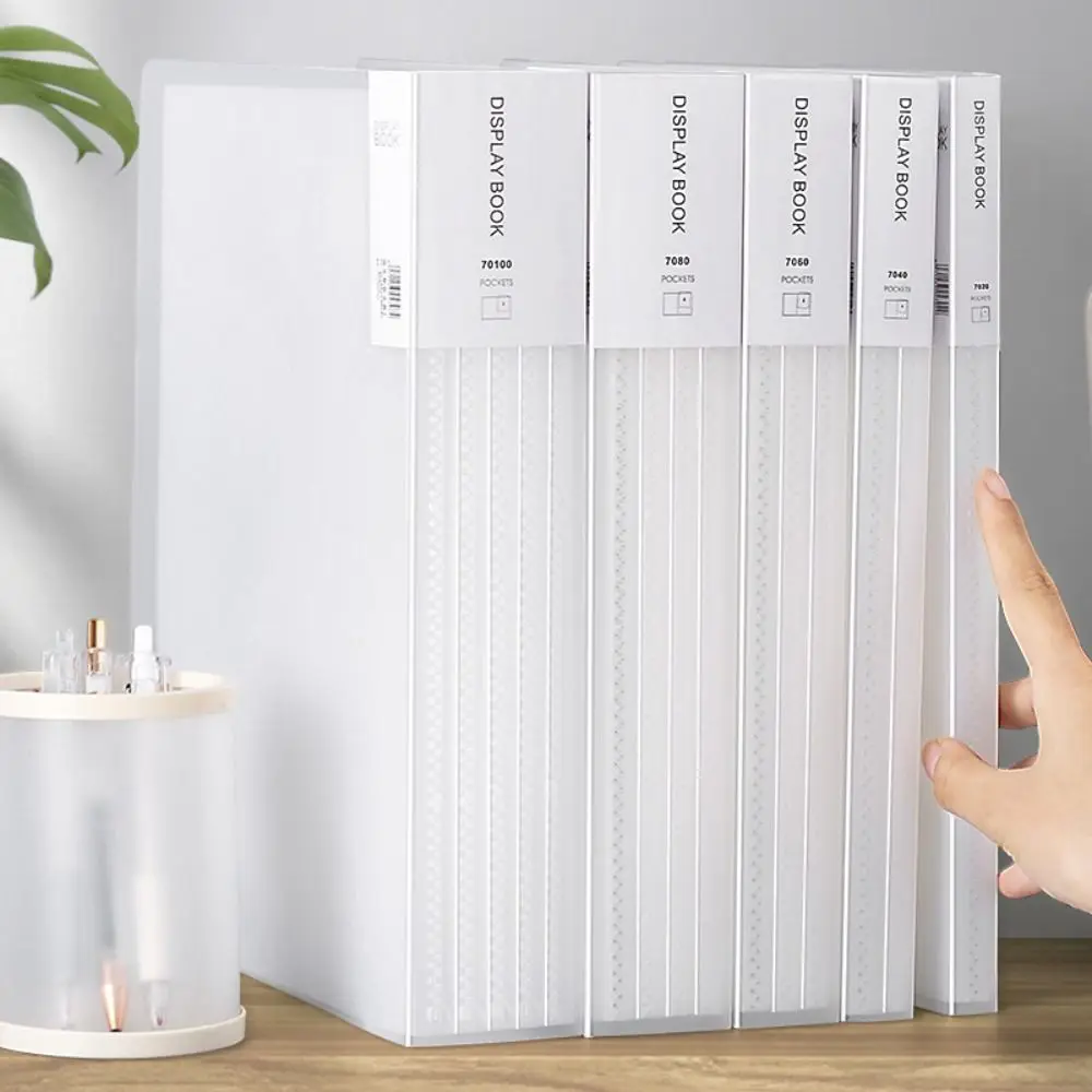 Large Capacity A4 File Folder Waterproof Dustproof Paper Organizer 20/30/40/60/80/100 Sheets Transparent Document Container
