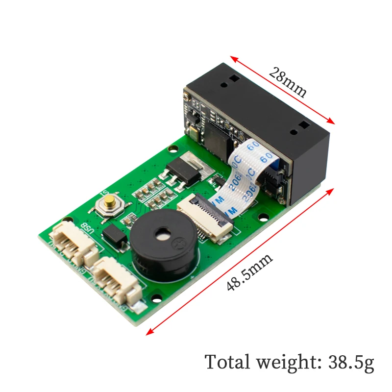 Lettore del modulo scanner di codici QR per scanner di codici a barre USB UART GM67 1D/2D