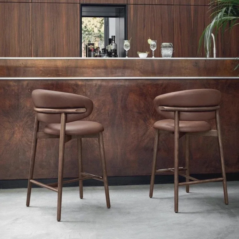 Taburetes altos de Cocina, taburetes de Bar, taburete de madera, Hoker de Cocina, taburetes de Bar, sillón, Taburete de comedor, muebles de Bar Alto Cocina