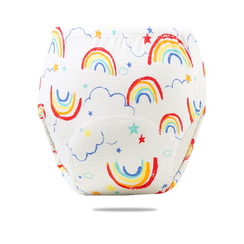 Pantalones de entrenamiento de inodoro para bebé, ropa interior de dibujos animados, bragas impermeables de algodón TPU, pañales reutilizables, 5 uds.