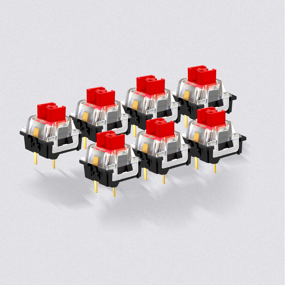 REDRAGON SMD RGB MX スイッチ 3Pin カチカチリニア触覚サイレントレッドスイッチバックライト付きメカニカルキーボード用