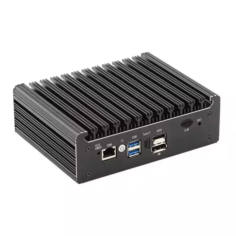 Topton Solid Fanless Mini PC Intel N150 Pentium N6005 4 LANs i226-V 2.5G DDR4 COM USB-C pfSense OPNsense ESXi Firewall Computer