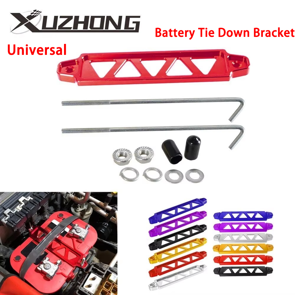 Suporte universal de amarração de bateria para subaru, barras de alumínio para honda civic ek eg, suporte de bateria para baixo BT-1006