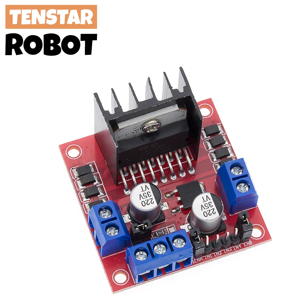 L298N Treiberplatine Modul L298N Schrittmotor Smart Car Roboter Steckbrett Peltier High Power L298 DC Motor Treiber für Arduino