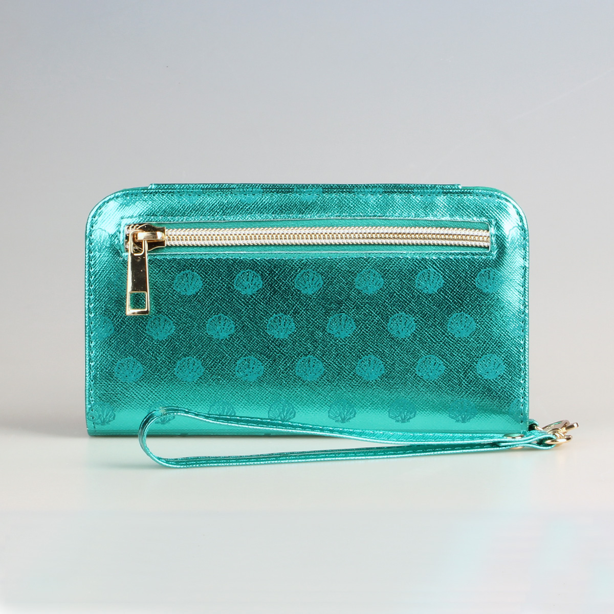 Pochette longue style sirène verte classique, porte-monnaie minimaliste de grande capacité, sac à poignet, sac pour téléphone portable