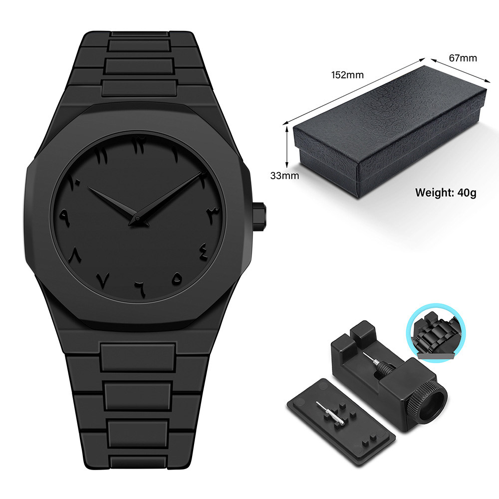 Reloj clásico para hombre con gránulos de plástico, exquisito reloj impermeable para negocios, marca personalizable