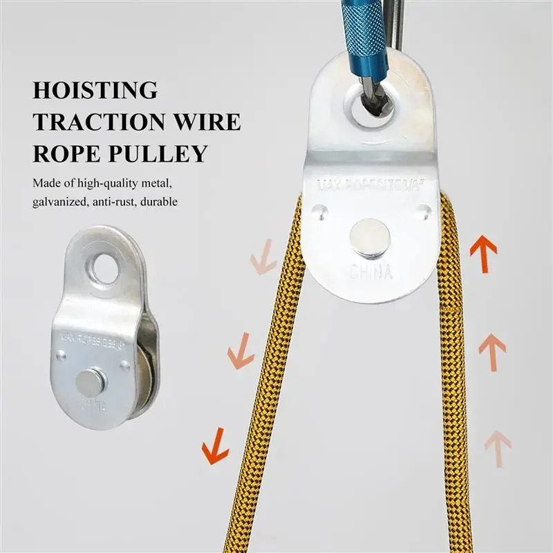 2 Chiếc Đĩa Đơn Ròng Rọc Thép Treo Dây Kéo Bánh Xe Nâng Dây Cáp Ròng Rọc Cho Máy Công Nghiệp Cần Cẩu
