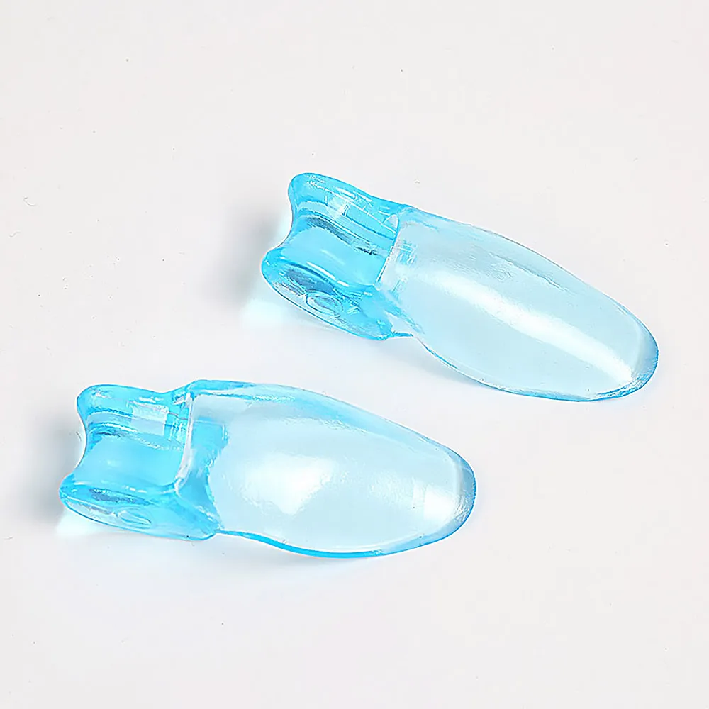 1pair Silicone Toe Separator Silicone Gel Thumb Corrector Bunion Little Toe Protector Hallux Valgus Foot Care Relief Pads
