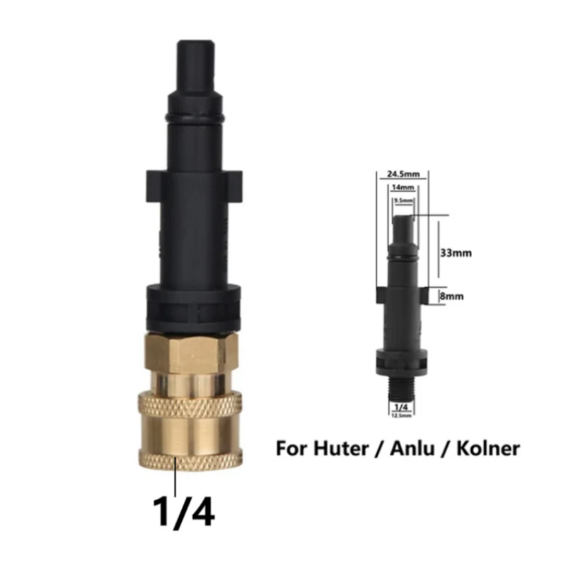 HeavyDuty เครื่องฉีดน้ําแรงดันสูง Quick Release Adapter 1/4 "สําหรับ AR Blue Karcher LAVOR Black & Decker Bosch อัพเกรดประสบการณ์ของคุณ