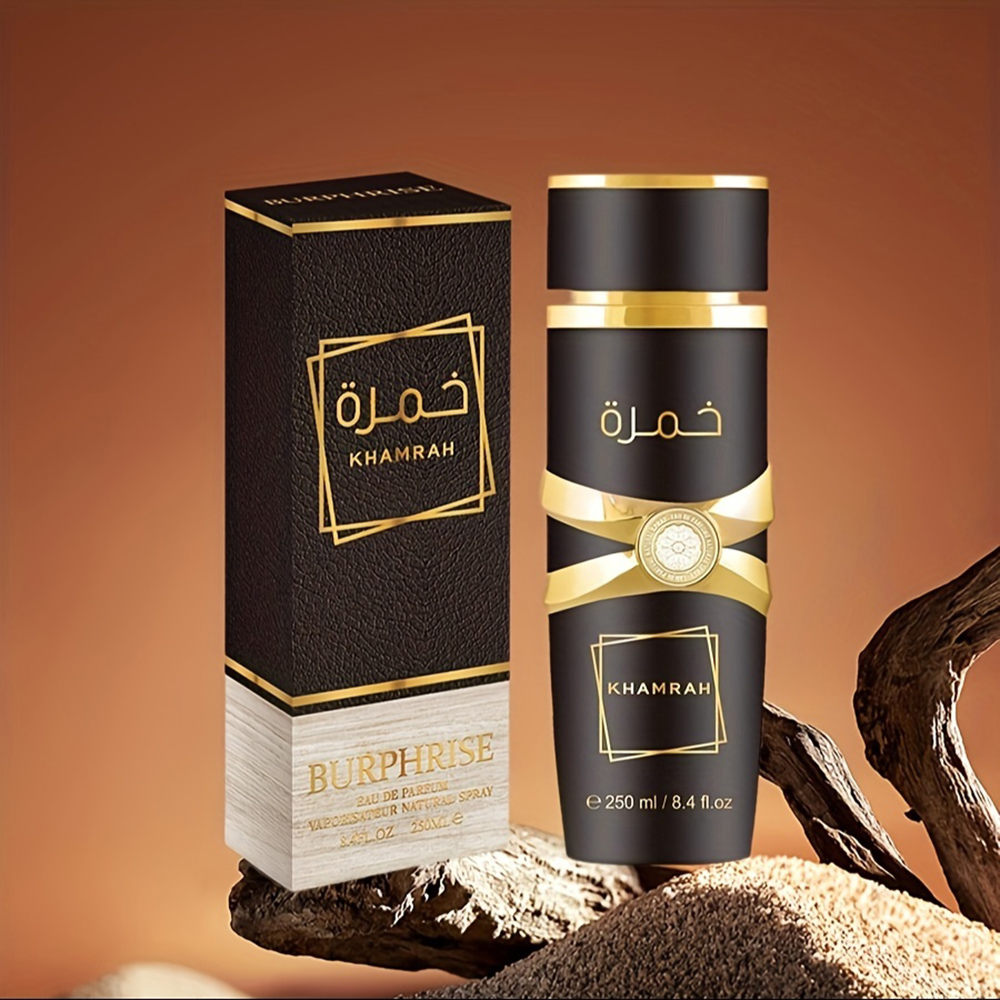 250ML 8.4FL.OZ Khamrah Arabian Unisex น้ําหอมน้ําหอมติดทนนาน,เผ็ด Aromatic Notes Eau de Parfum สเปรย์