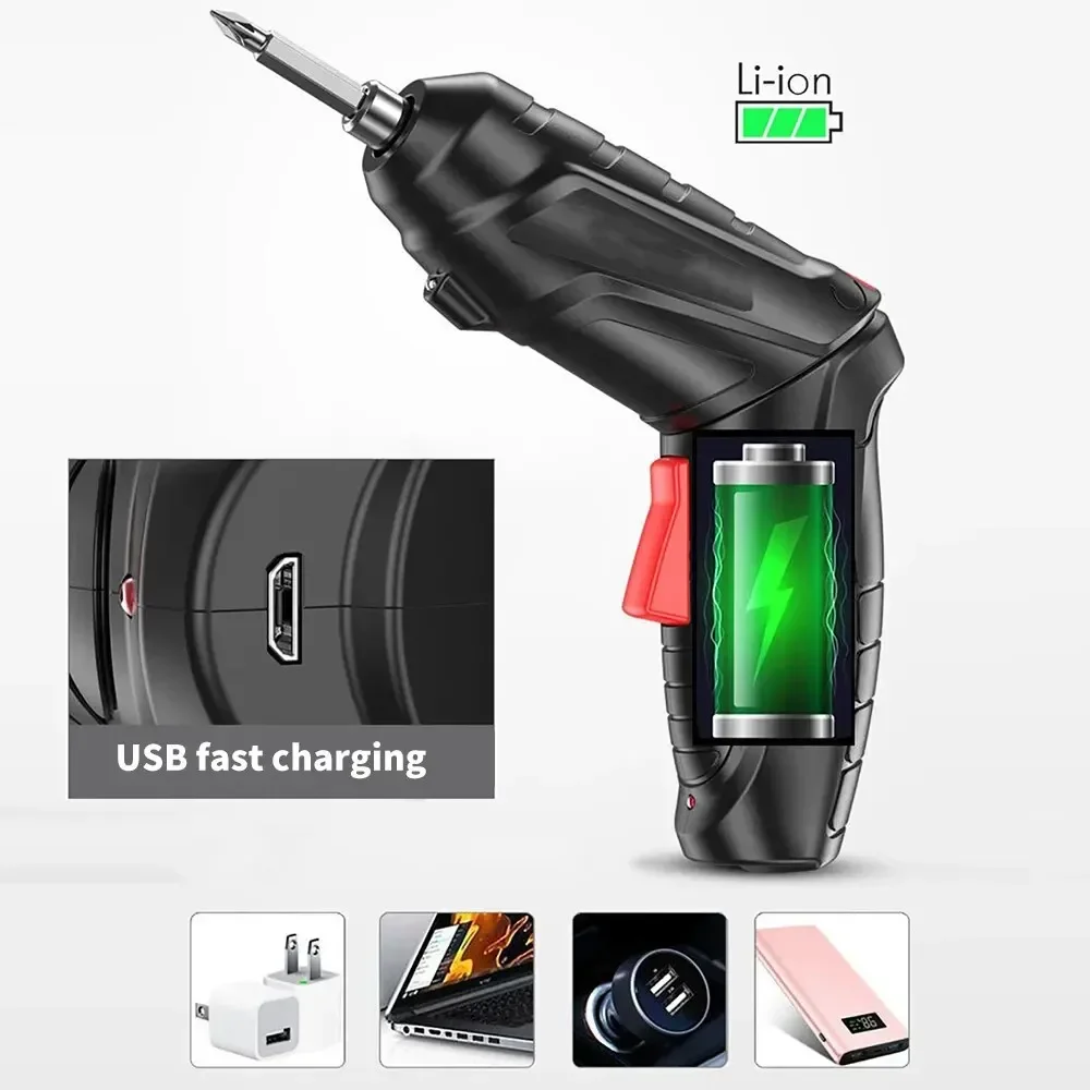 3.6v 電動工具セット家庭用メンテナンス修理 1800mAh リチウム電池ミニ家庭用電気ドリルコードレスドライバー Col