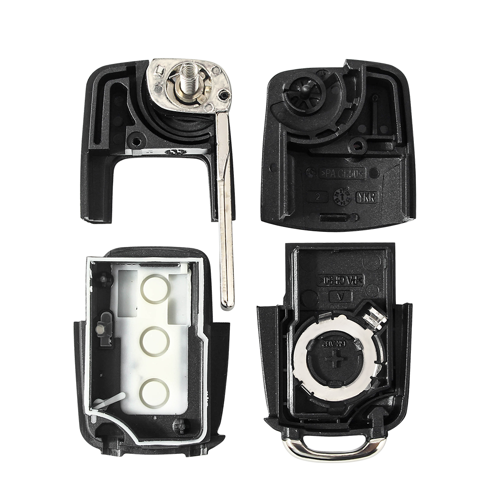 KEYYOU Free Shipping For Volkswagen Vw Jetta Golf Passat B5 B6 Beetle Polo Bora Caddy MK5 Skoda 3Button Remote Flip Car Key