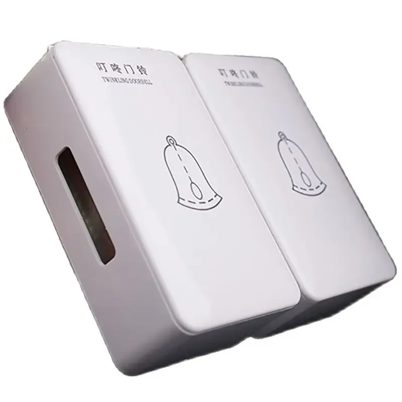 Wired Electronic Chime 220V Hardware Mechanical Door Bell Chime Alarm Compatible with Doorbell Switch for Home Office