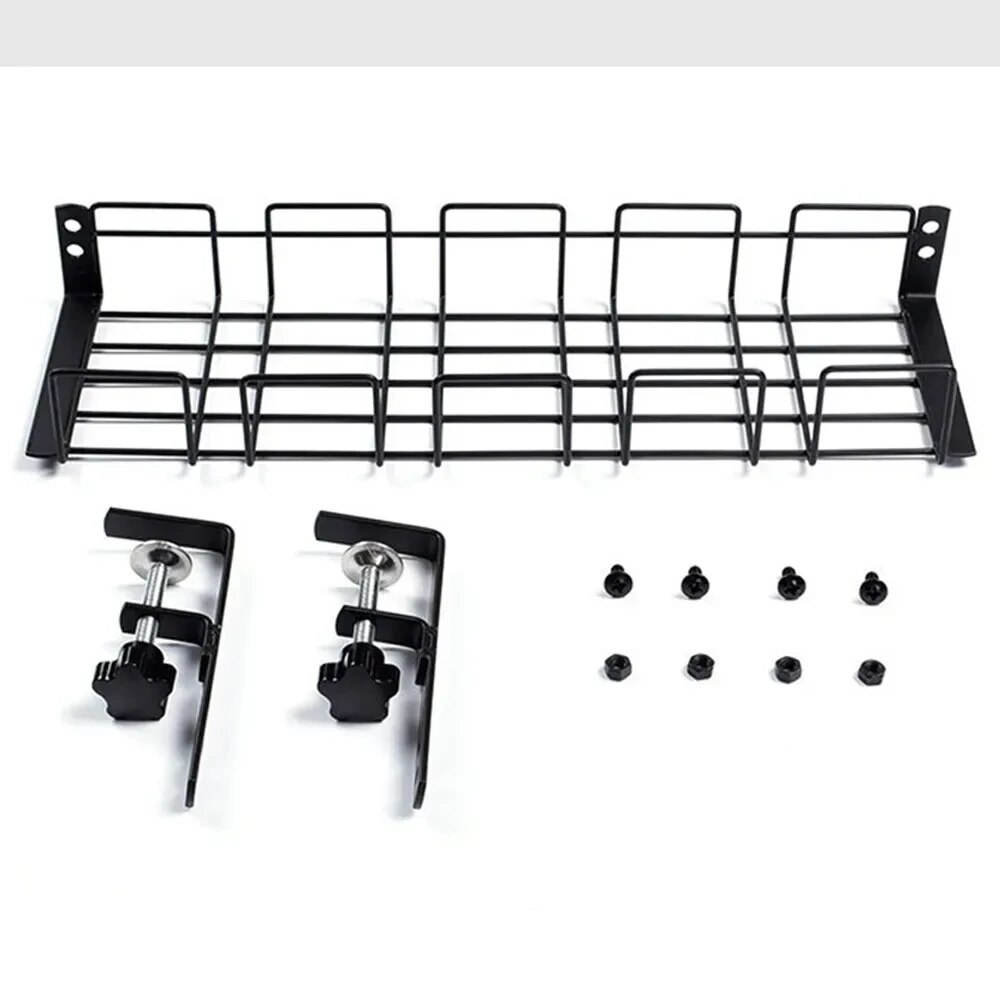 Sotto il tavolo Rack di stoccaggio vassoio di gestione dei cavi in metallo Home Office Desk Wire Organizer senza punzonatura accessori per la conservazione della cucina