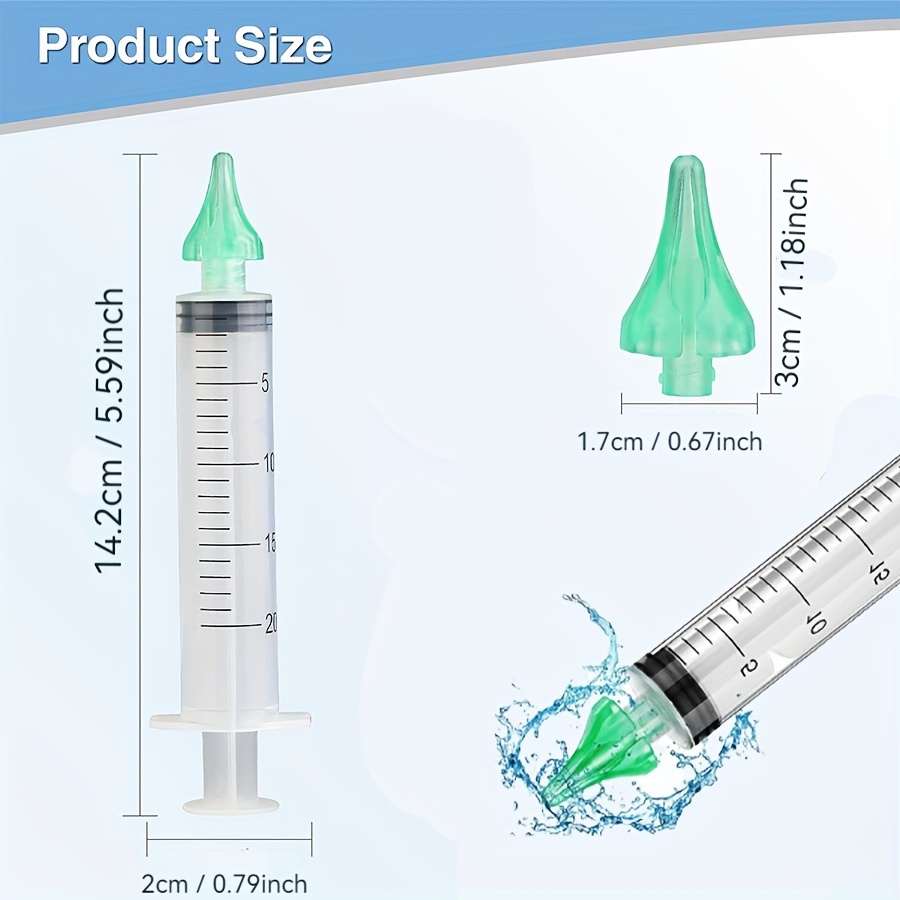 Kit de ferramentas de seringa de enxágue para remoção de cera de ouvido com bico de ponta de substituição de seringa de ouvido, kit de limpeza de orelha removedor de cera de ouvido, limpador de ouvido wa