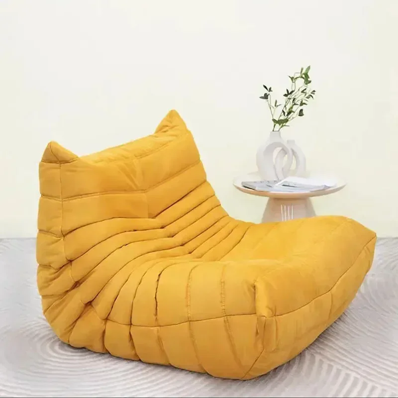 Cat Scratch หนัง Nordic โตโกอินเทอร์เน็ตคนดัง Lazy Caterpillar โซฟาห้องนอนเดี่ยวเก้าอี้โซฟาห้องนั่งเล่นหนังนิ่ม