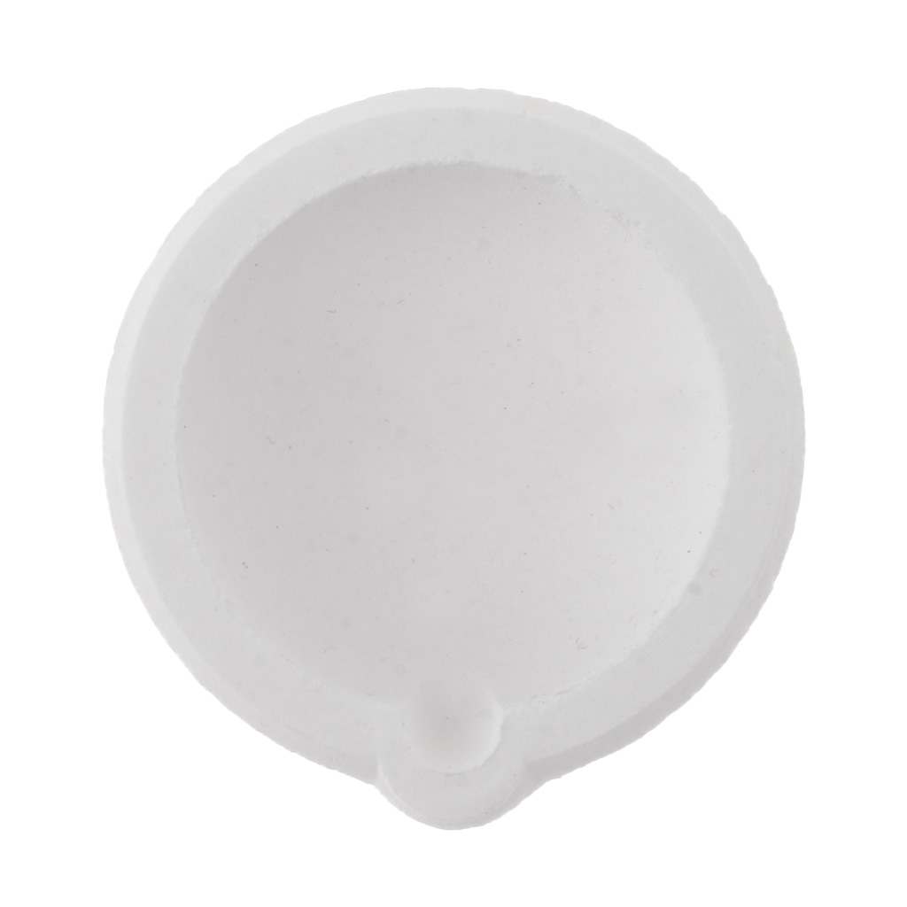 2XQUARTZ SILICA Nóng Chảy CRUCIBLE Nồi Chống Ăn Mòn Đúc F/Vàng Bạc