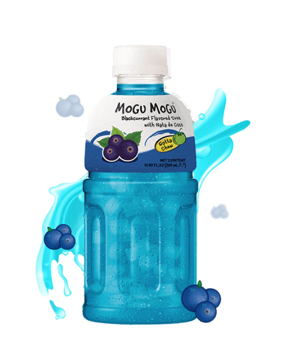 Mogu Mogu - Zumo de Frutas Surtido con Nata de Coco - Hasta 8 Sabores Surtidos - Mogu Mogu - Botella 320 ml